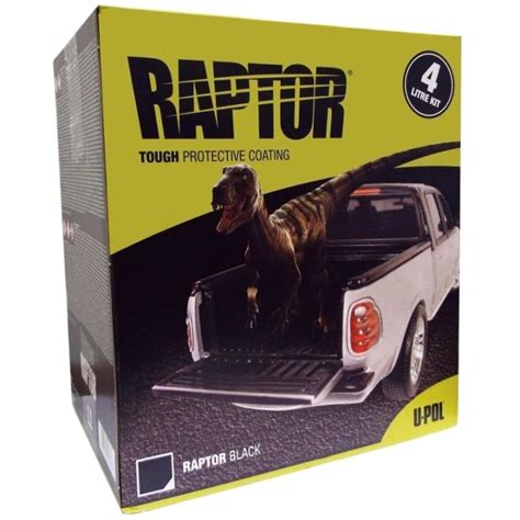 ORIGINAL AND AUTHENTIC U POL Raptor Bedliner Black 4 Liter Kit