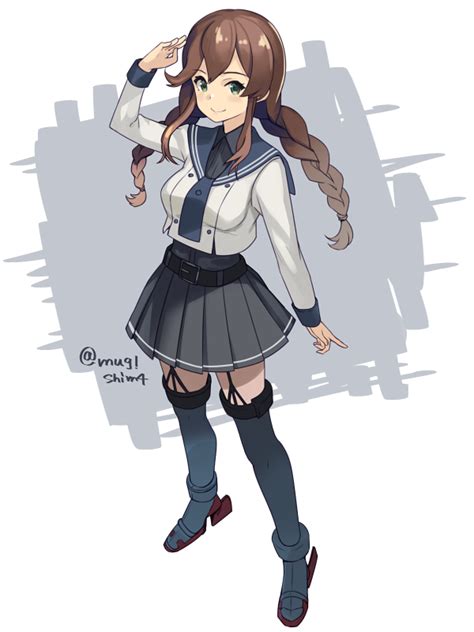 艦これ「艦これ版深夜の真剣お絵描き60分一本勝負 艦これ版真剣お絵描き60分一本勝負」麦島のイラスト