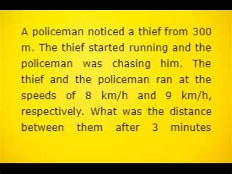 A Policeman Noticed A Thief From 300 M The Thief Started Running And