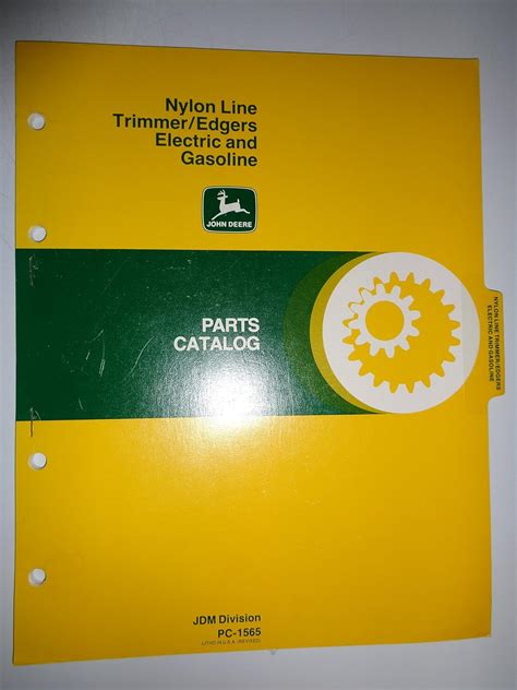 John Deere 65e 75e 80g 85g Gas Electric Nylon Line Trimmer Edger Parts Catalog Book Manual 6 79