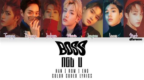 NCT U BOSS Color Coded Han Rom Eng Lyrics YouTube