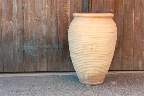 Large Amphora Egyptian Terracotta Planterlarge Clay Etsy Terracotta