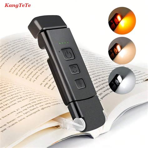 Luz LED Plegable Para Libros L Mpara Regulable Con Clip Para Marcap