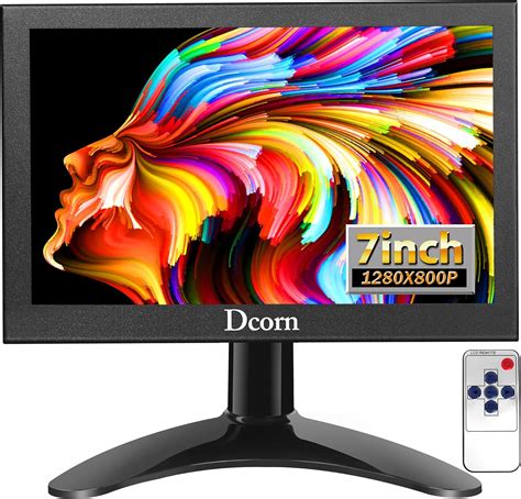 Buy Dcorn 7 inch Mini Monitor,Small HDMI Monitor 1080P IPS Computer Monitors Support HDMI VGA ...