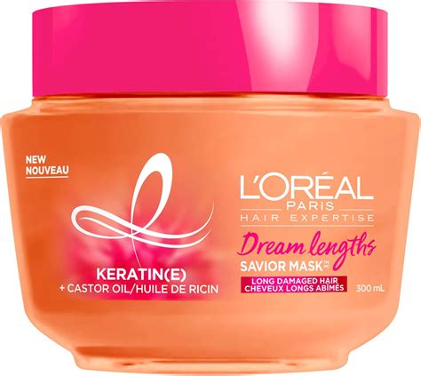 L’oréal Paris Dream Lengths Savior Mask Hair Mask For Long Damaged Hair Formulated With Castor