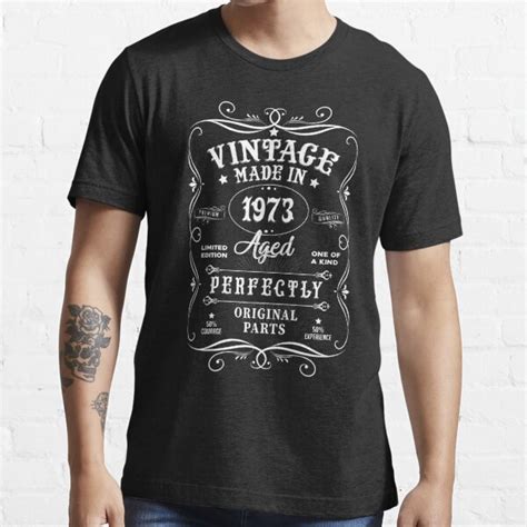 Vintage 50th Birthday Decorations Men Funny 1973 50 Birthday Classic T Shirt T Shirt For Sale