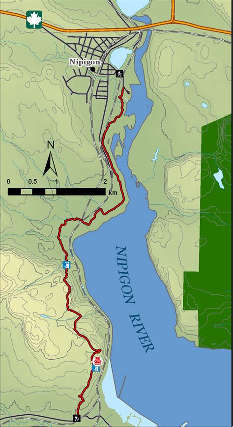 Nipigon River Recreation Trail Lake Superior National Marine