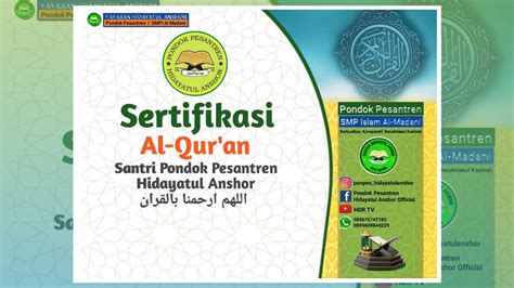 LIVE Sertifikasi Al Qur An Juz 30 Santri Ponpes Hidayatul Anshor