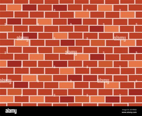 Red Brick Wall Seamless Vector Illustration Background Stock Vector Image And Art Alamy