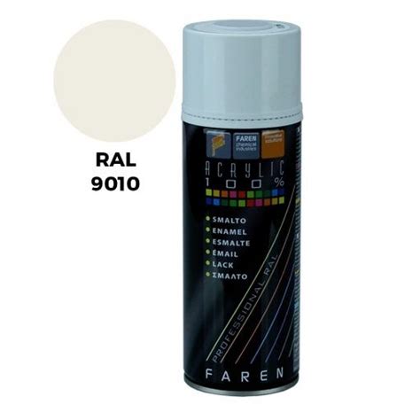 Pintura Spray Blanco Mate Ral 9010 Acrilico 400ml