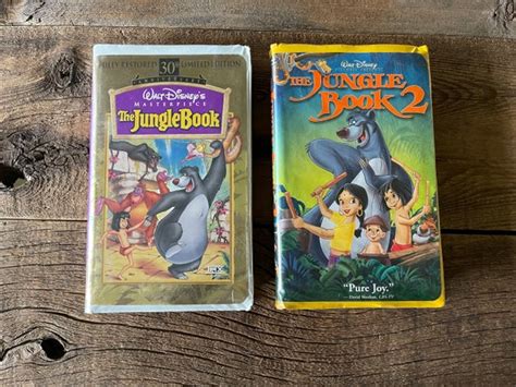 X Bundle Lot Walt Disney Vhs Tapes Jungle Book Dalmatians Lilo The