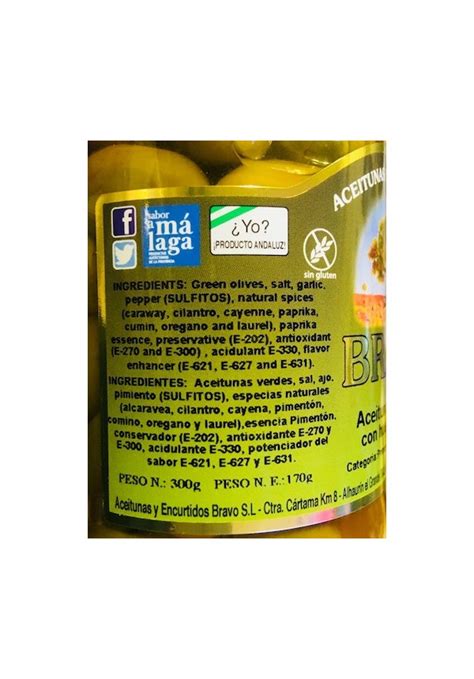 SPANISH OLIVES CHUPADEDOS MALAGA BRAVO