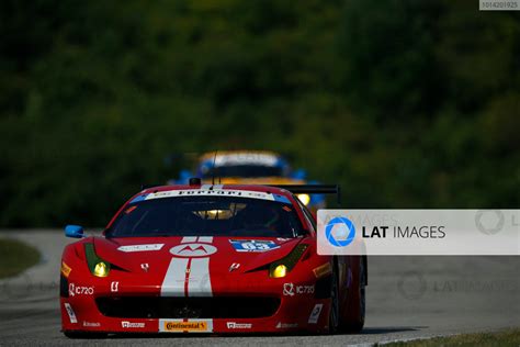 August Elkhart Lake Wisconsin Usa Ferrari Italia