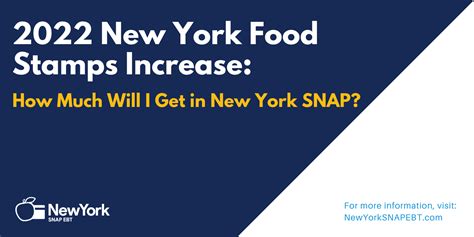 2022 New York Food Stamps Increase NY SNAP EBT