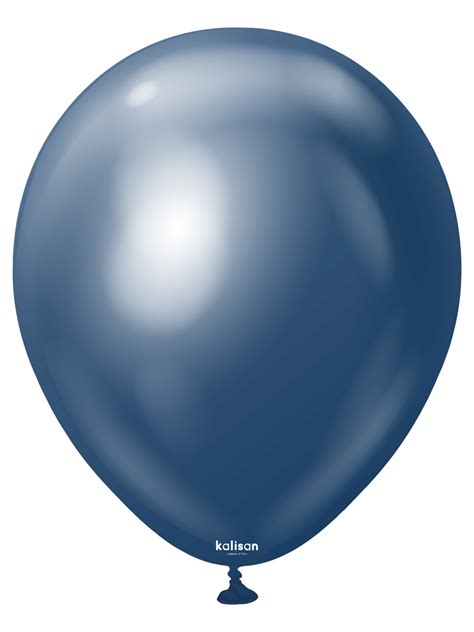 Balony Lateksowe Kalisan Mirror Chrome Navy Chromowane Granatowe O