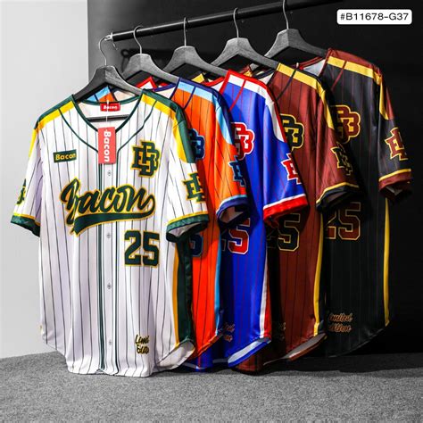 เสื้อกีฬาเบสบอล Bacon25 | Shopee Thailand
