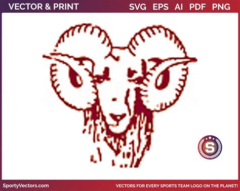 Fordham Rams - College - Primary Logo (1941) - Sports Logo SVG, PNG, AI ...