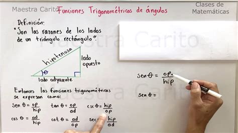 Funciones Trigonométricas Explicación Y Fórmulas Youtube