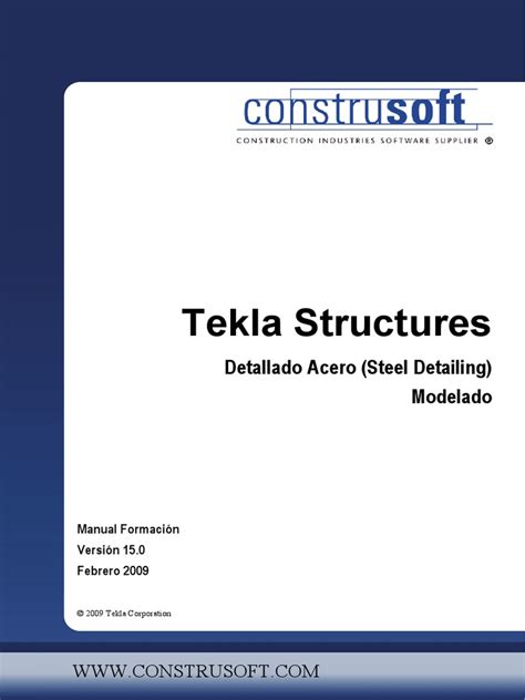 PDF Tekla Manual Modelado V15 Esp DOKUMEN TIPS