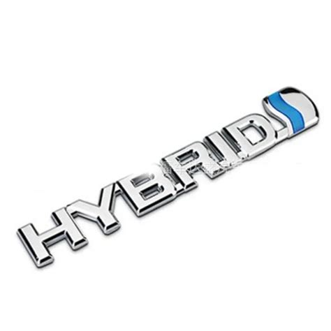 New D Abs Chrome Hybrid Badge Emblem Sticker Decal For Toyota Prius