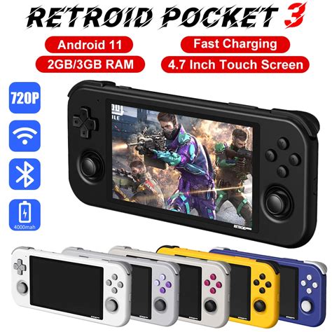 Retroid Pocket Consola De Juegos Recreativos Port Til Videoconsola