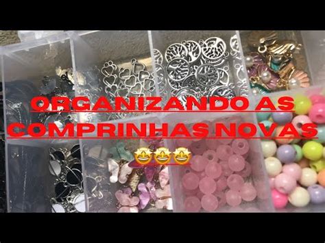 Organizando comprinhas da shein no organizador novo miçangas YouTube