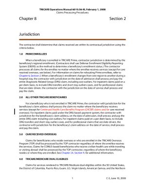 Fillable Online Tricare Operations Manual Chapter 8 Section 8 Fax Email