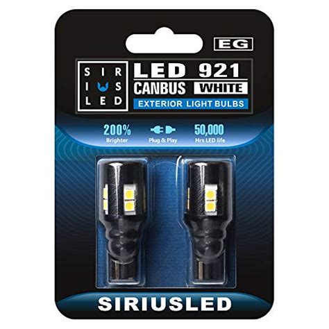 SIRIUSLED 921 LED Reverse Backup Trunk Light Bulb For Car Truck Canbus