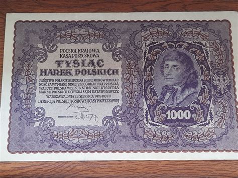 1000 marek Polskich 1919r w pięknym stanie Serja A Kolbuszowa OLX pl