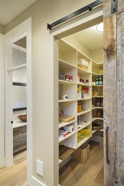 Pantry With Barn Door Transitional Kitchen Ttm Development