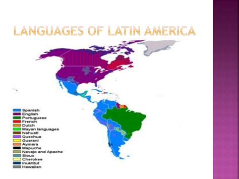 Latin Language Map