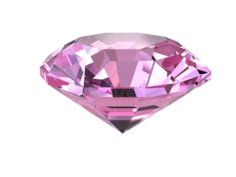 Pink Diamond On White Background Royalty Free Stock Photography - Image ...