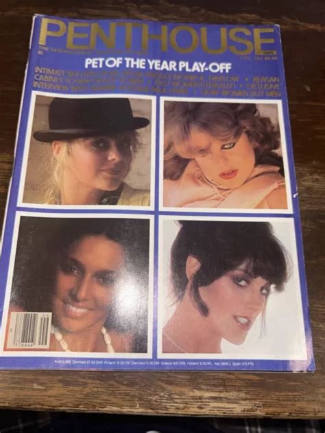 Vintage Penthouse Adult Magazine June 1981 Pet Of The Year Playoff £3