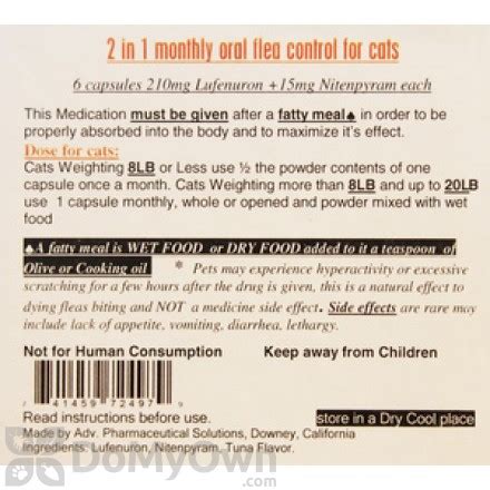 Cat Flea & Tick Pills & Oral Treatment | DoMyOwn.com