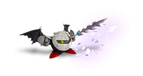 Smash Styled Render No42 Dark Meta Knight By Thenightcapking On Deviantart