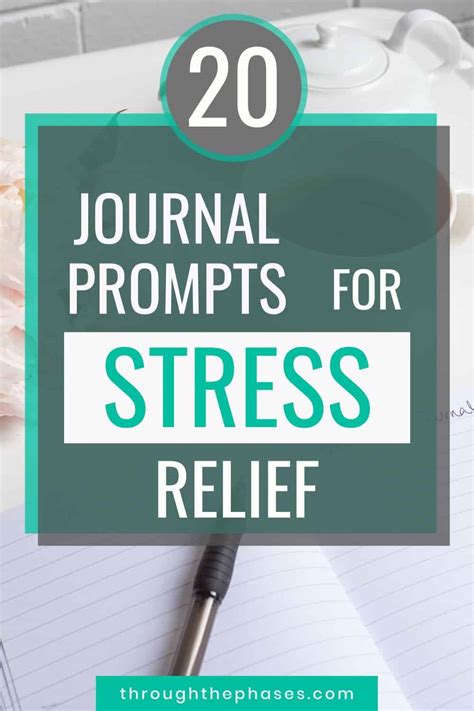 20 Powerful Journal Prompts For Stress Relief Through The Phases