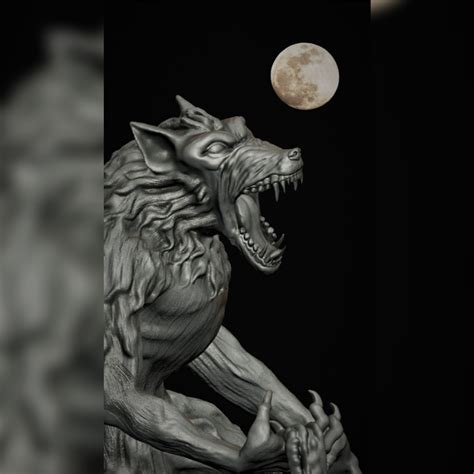 Fichier Stl Le Loup Garou Objet Pour Impression D T L Chargercults