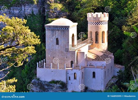 Pepoli Turret In Erice Sicily Stock Photography Cartoondealer