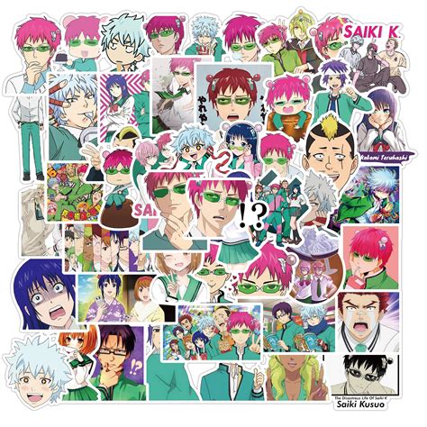 50pcs Disastrous Life Saiki K 1 Stickers Au Sticker World