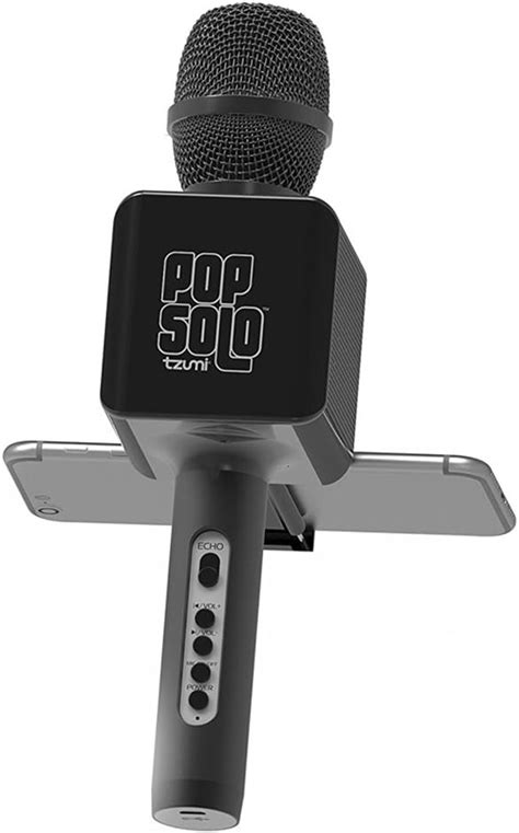 Tzumi Pop Solo Karaoke Mic Negro Amazon Es Instrumentos Musicales