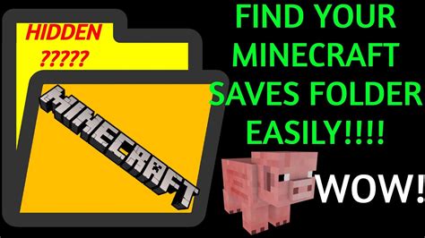 Tutorial Get To Your Minecraft Saves Folder Easily Youtube