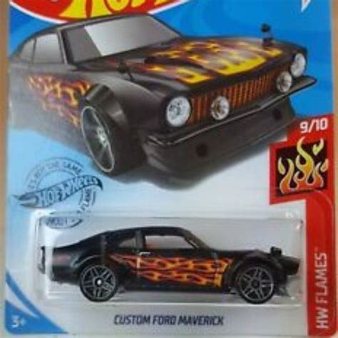 Hot Wheels Toys 220hot Wheels 42 Flames Custom Ford Maverick Poshmark