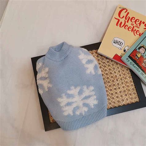 Snowflake Knitted Sweater - Frenchie Globe Shop