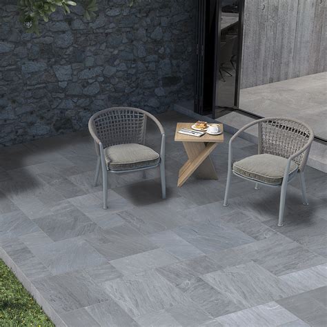 Kandla Grey Sawn Sandstone Paving The Stone Flooring