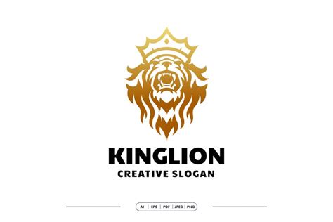 King Lion Logo, Graphic Templates - Envato Elements