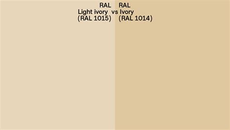 Ral Light Ivory Vs Ivory Side By Side Comparison