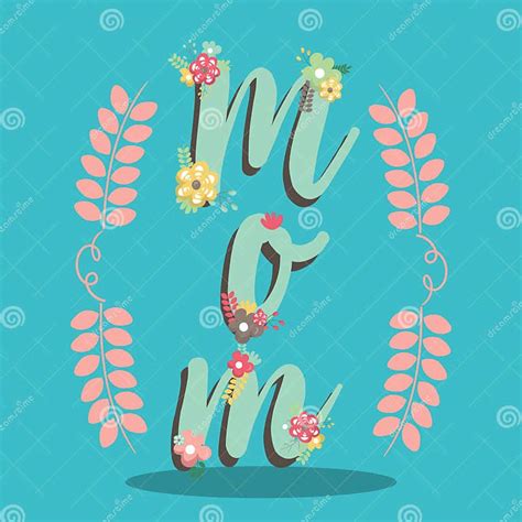 Happy Mothers Day Mom 05 Stock Vector Illustration Of Mothers 198988225