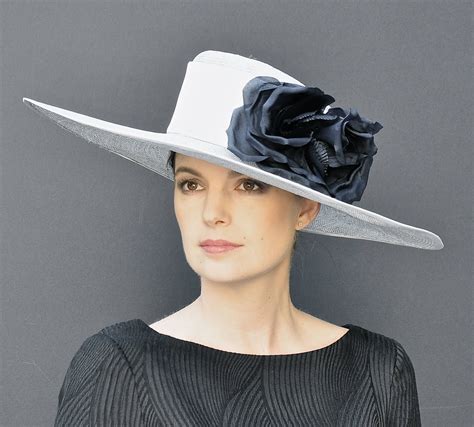 Kentucky Derby Hat Wedding Hat Church Hat Wide Brim Hat Formal Hat