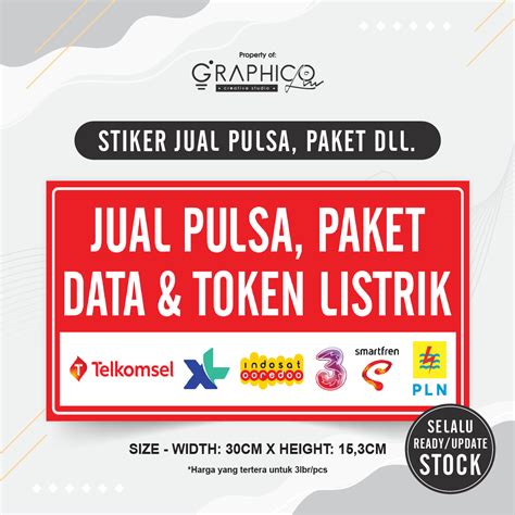 Stiker Bukan Jual Pulsa Tapi Stiker Jual Pulsa Paket Data Dll Per