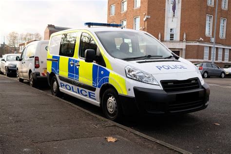 UK Police Van stock photo. Image of lights, roof, patrol - 687550